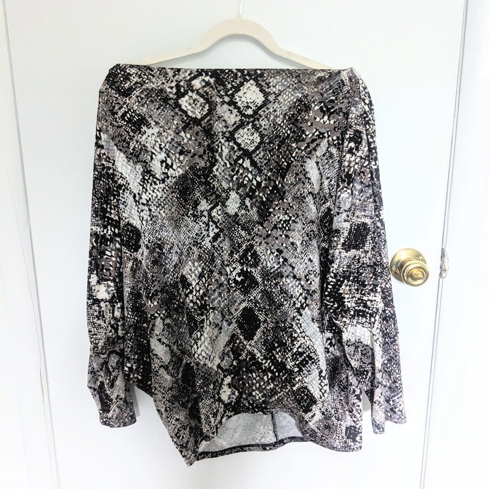 Snake Print Diane Kroe Multiway Convertible Travel Dress Top with Bralette